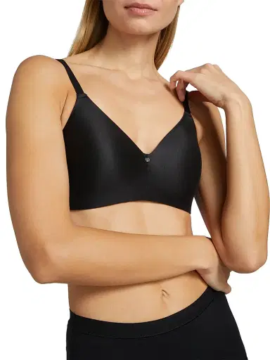 Chantelle Women's Jolie Smooth Wire-Free T-Shirt Bra - Black - Size 36G | Thumbnail 5