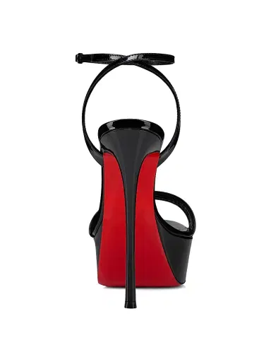 Christian Louboutin Women's Loubi Queen Alta 150MM Heels - Black | Thumbnail 3