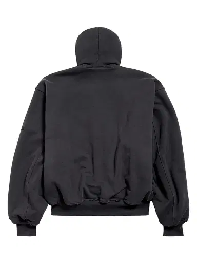 Balenciaga Men's Bomber Hoodie - Black Faded - Size XS | Thumbnail 2