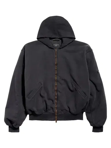 Balenciaga Men's Bomber Hoodie - Black Faded - Size XS | Thumbnail 1