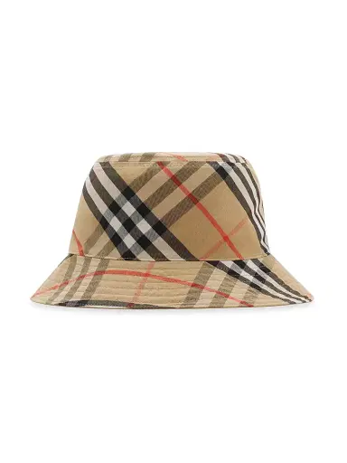 Burberry Women's Reversible Gabardine Bucket Hat - Flax Sand - Size XS | Thumbnail 4 Burberry Women's Reversible Gabardine Bucket Hat - Flax Sand - Size XS | Thumbnail 4
