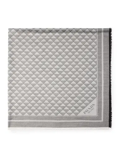 Prada Women's Silk and Wool Shawl | Thumbnail 1 Prada Women's Silk and Wool Shawl | Thumbnail 1