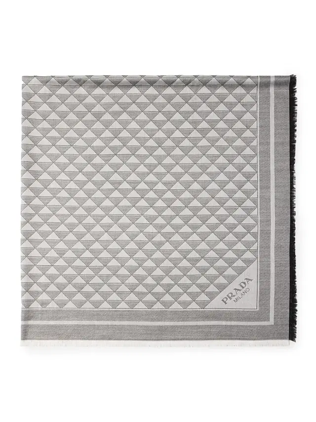 Prada Women's Silk and Wool Shawl - Black
