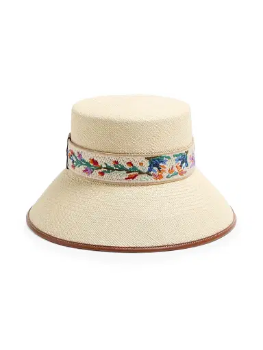 Valentino Garavani Women's Antibes Straw Bucket Hat - Natural Saddle Brown - Size Large | Thumbnail 3 Valentino Garavani Women's Antibes Straw Bucket Hat - Natural Saddle Brown - Size Large | Thumbnail 3