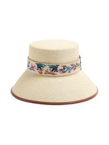 Valentino Women's Antibes Straw Bucket Hat | Thumbnail 1