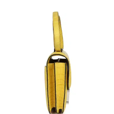 HERMÈS Hermes Constance 1-18 Mimosa Matte Alligator Mississippiensis Palladium Hardware | Thumbnail 4 HERMÈS Hermes Constance 1-18 Mimosa Matte Alligator Mississippiensis Palladium Hardware | Thumbnail 4