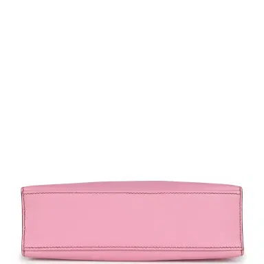 HERMÈS Pre-owned Hermes Kelly Pochette Bubblegum Swift Palladium Hardware | Thumbnail 6
