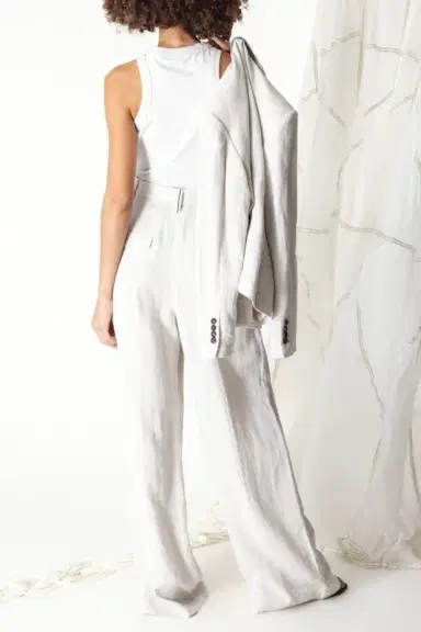 Brunello Cucinelli DAZZLING EMBROIDERY TANK - WARM WHITE | Thumbnail 4