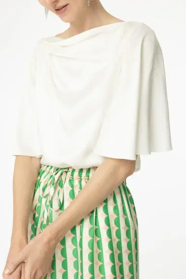 Erdem Draped Short Sleeve Top | Thumbnail 2