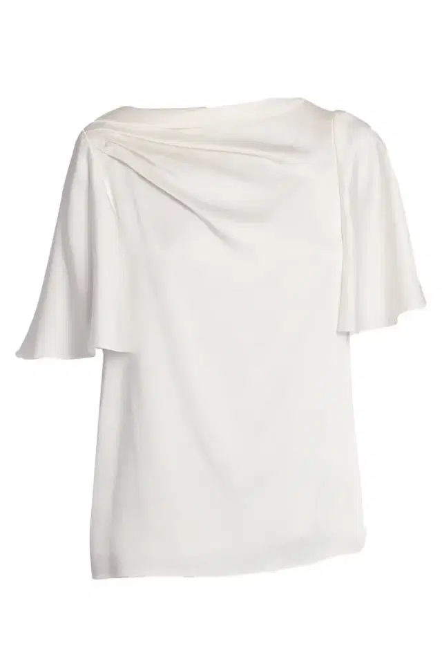Erdem Draped Short Sleeve Top