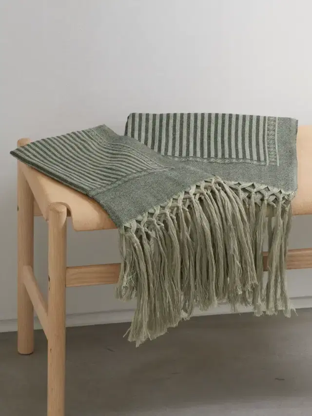 Brunello Cucinelli Set Of Two Linen And Cashmere-blend Jacquard Beach Towels