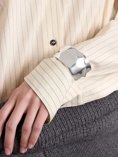Completedworks Ridge Silver-plated Cuff | Thumbnail 2 Completedworks Ridge Silver-plated Cuff | Thumbnail 2