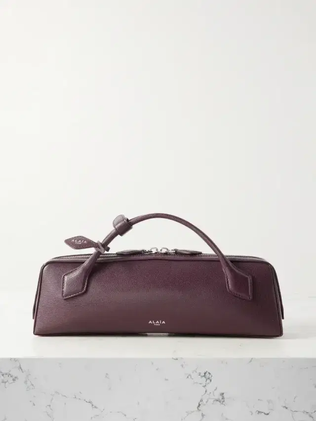 Le Teckel Textured-leather Tote