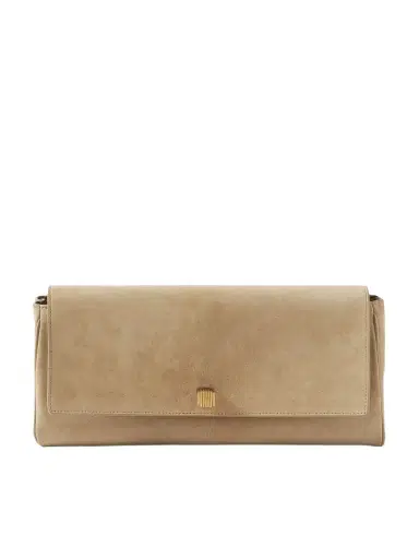 Khaite Audrey Suede Clutch | Thumbnail 1 Khaite Audrey Suede Clutch | Thumbnail 1