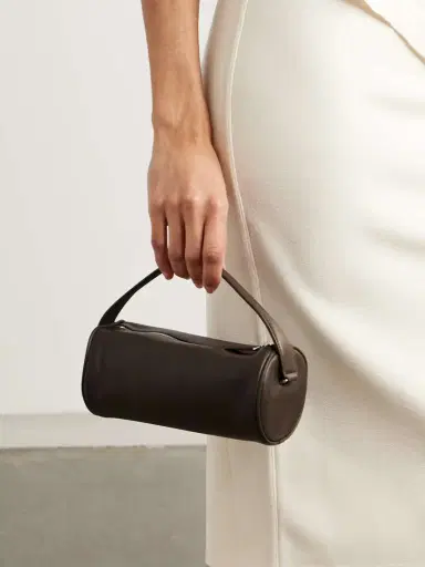The Row Round 90's Leather Tote | Thumbnail 2 The Row Round 90's Leather Tote | Thumbnail 2