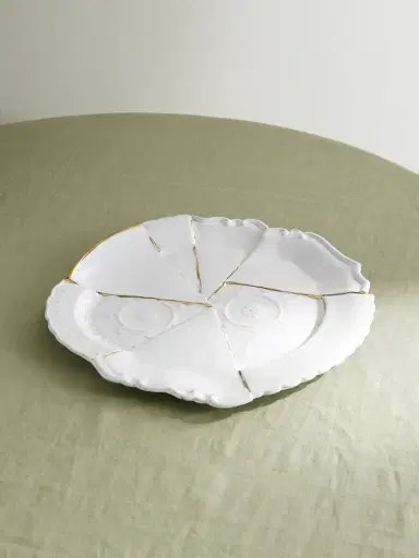 Astier De Villatte + Sacai Kintsugi Gold-plated Ceramic Platter | Thumbnail 1