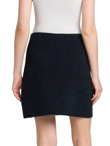 Bottega Veneta Women's Bouclé Knit Miniskirt - Navy - Size XL | Thumbnail 5