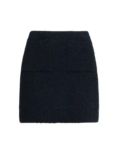 Bottega Veneta Women's Bouclé Knit Miniskirt - Navy - Size XL | Thumbnail 1