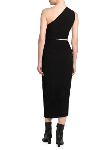 Bottega Veneta Women's Crepe Jersey Cut-Out Midi-Dress - Black - Size 4 | Thumbnail 5