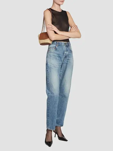 Saint Laurent Women's Mini Manon Bag - Natural Brick | Thumbnail 3