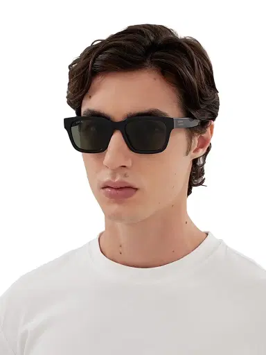 Gucci Men's Lines 55MM Squared Sunglasses | Thumbnail 2
