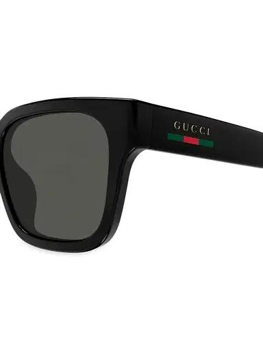 Gucci Men's Lines 55MM Squared Sunglasses | Thumbnail 4