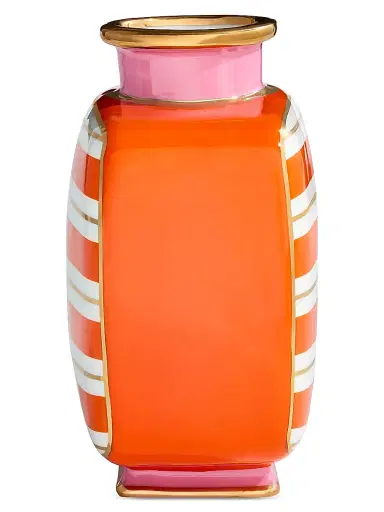 Jonathan Adler Portofino Square Vase - Orange Pink | Thumbnail 2