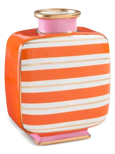 Jonathan Adler Portofino Square Vase - Orange Pink | Thumbnail 4