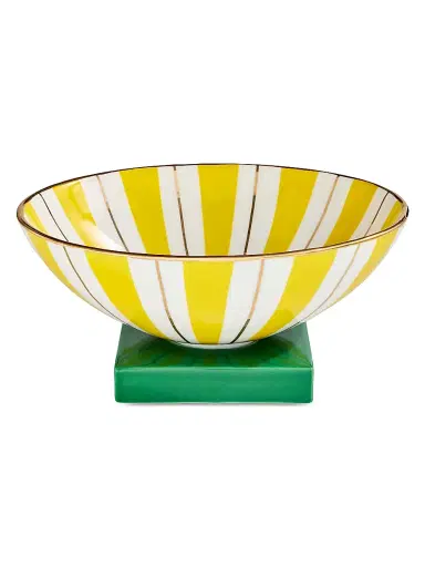 Jonathan Adler Portofino Porcelain Bowl - Yellow Green | Thumbnail 2