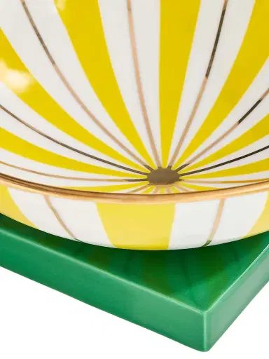 Jonathan Adler Portofino Porcelain Bowl - Yellow Green | Thumbnail 4