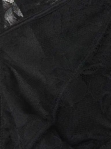 Fleur du Mal Men's Bouquet Sheer Floral Lace Thong - Black - Size XL | Thumbnail 5