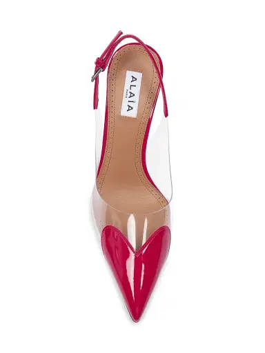 Alaïa Women's 90MM PVC & Patent Leather Pumps - Framboise - Size 9.5 | Thumbnail 4