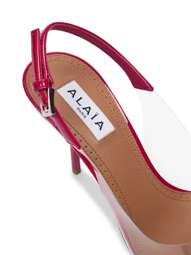 Alaïa Women's 90MM PVC & Patent Leather Pumps - Framboise - Size 9.5 | Thumbnail 5