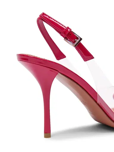 Alaïa Women's 90MM PVC & Patent Leather Pumps - Framboise - Size 9.5 | Thumbnail 6