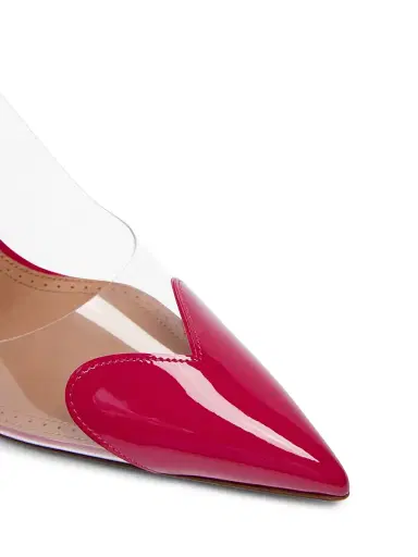 Alaïa Women's 90MM PVC & Patent Leather Pumps - Framboise - Size 9.5 | Thumbnail 7