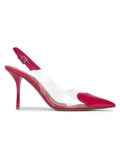 Alaïa Women's 90MM PVC & Patent Leather Pumps - Framboise - Size 9.5 | Thumbnail 1
