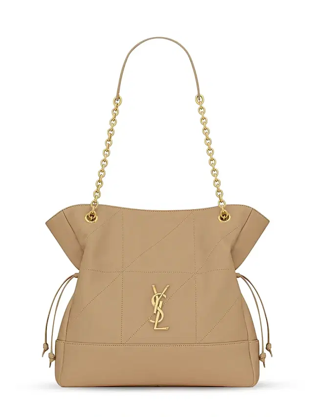 Saint Laurent Women's  Jamie Shopping Shoulder Bag - Clear Beige