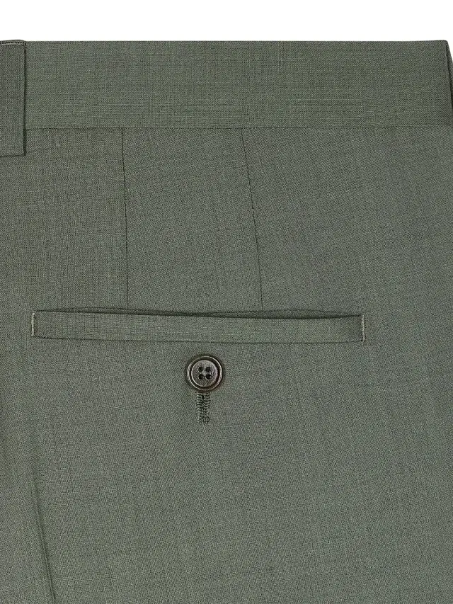 Men's Soho-Fit Wool Two-Button Suit - Petral Green