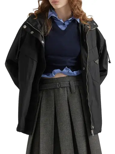 Prada Women's Re-Nylon Blouson Jacket - Black - Size 6 | Thumbnail 2 Prada Women's Re-Nylon Blouson Jacket - Black - Size 6 | Thumbnail 2