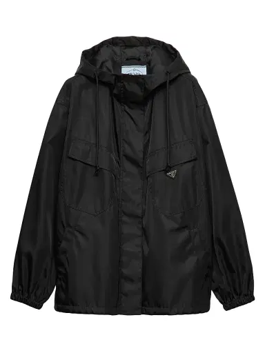 Prada Women's Re-Nylon Blouson Jacket - Black - Size 6 | Thumbnail 1 Prada Women's Re-Nylon Blouson Jacket - Black - Size 6 | Thumbnail 1
