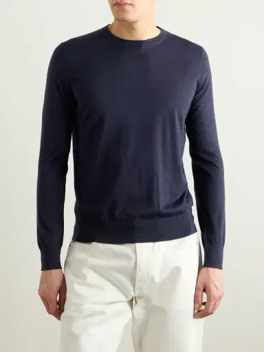 Zegna Cashmere and Silk-Blend Sweater - Men | Thumbnail 3