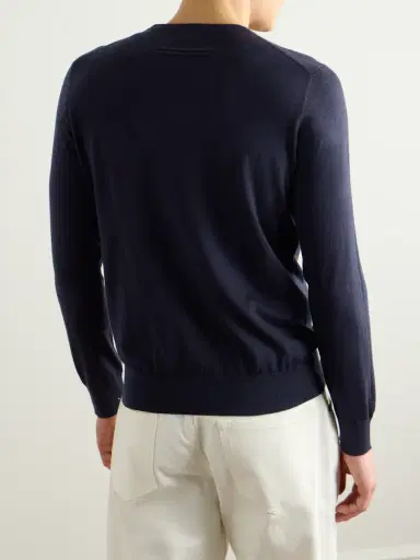 Zegna Cashmere and Silk-Blend Sweater - Men | Thumbnail 4