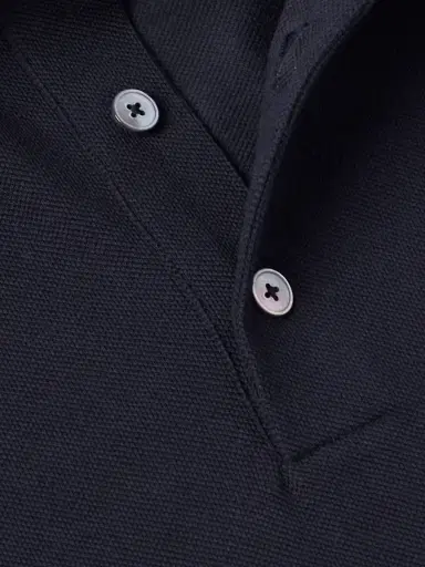 Zegna Slim-Fit Leather-Trimmed Cotton-Piqué Polo Shirt - Men | Thumbnail 5 Zegna Slim-Fit Leather-Trimmed Cotton-Piqué Polo Shirt - Men | Thumbnail 5