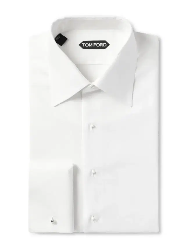 Double-Cuff Piqué-Trimmed Cotton-Voile Tuxedo Shirt - Men