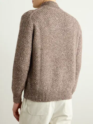 Loro Piana Silk and Cashmere-Blend Zip-Up Cardigan - Men | Thumbnail 3 Loro Piana Silk and Cashmere-Blend Zip-Up Cardigan - Men | Thumbnail 3