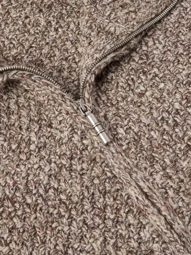 Loro Piana Silk and Cashmere-Blend Zip-Up Cardigan - Men | Thumbnail 4 Loro Piana Silk and Cashmere-Blend Zip-Up Cardigan - Men | Thumbnail 4