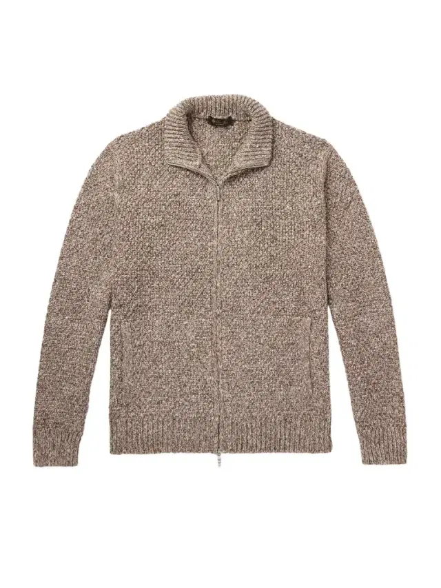 Loro Piana Silk and Cashmere-Blend Zip-Up Cardigan - Men
