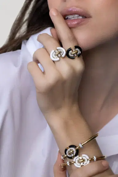 DAVID WEBB White Unity Ring | Thumbnail 4