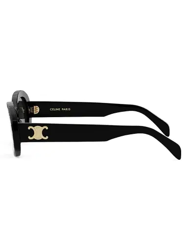 Celine Women's Triomphe 52MM Oval Sunglasses - Black White | Thumbnail 3 Celine Women's Triomphe 52MM Oval Sunglasses - Black White | Thumbnail 3