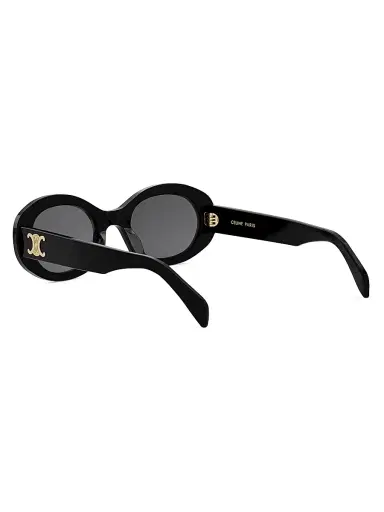 Celine Women's Triomphe 52MM Oval Sunglasses - Black White | Thumbnail 4 Celine Women's Triomphe 52MM Oval Sunglasses - Black White | Thumbnail 4